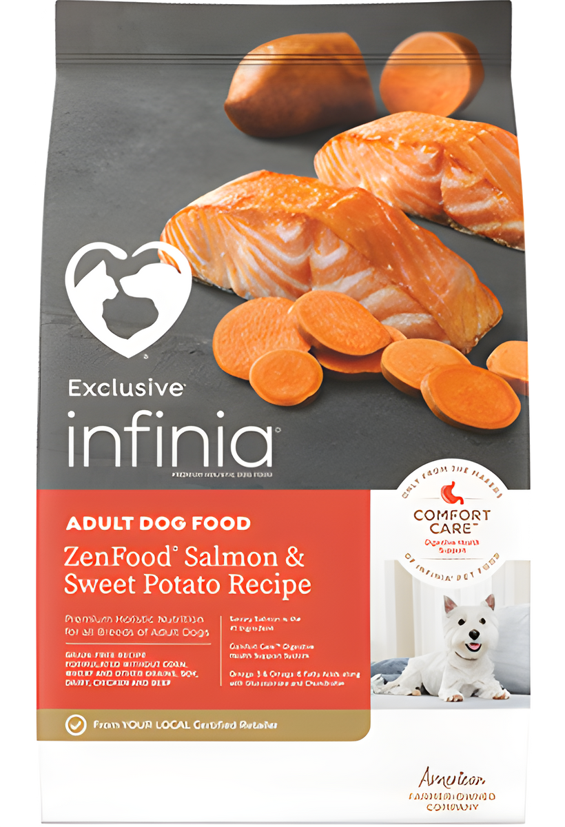 Infinia ZenFood Salmon Sweet Potato Recipe Holistic Dog Food