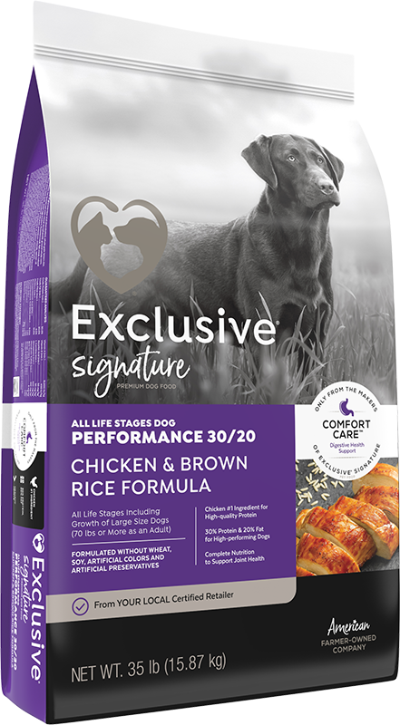 Exclusive Performance 30 20 Chicken and Brown Rice Formula All