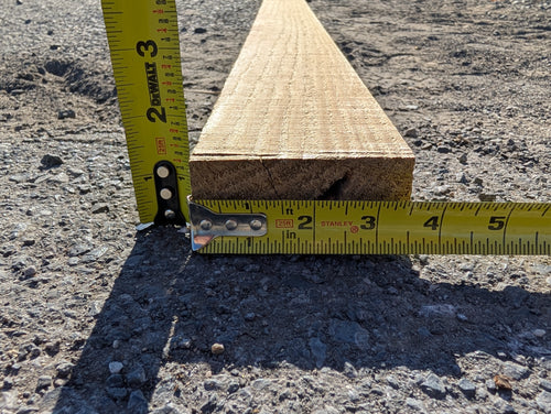 Rough Cut Pressure Treated Lumber 2 in. x 4 in. x 8 ft.