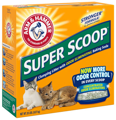 Arm & Hammer Super Scoop Clumping Cat Litter 20lb