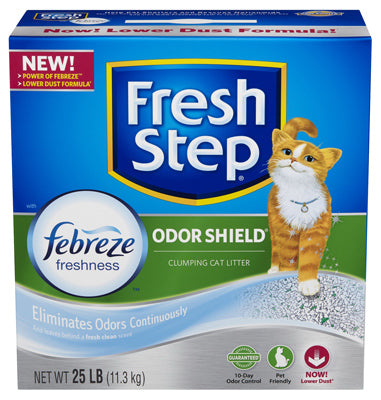 Fresh Step Odor Shield Scoopable Cat Litter 25 lb