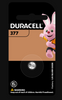 Duracell Specialty 377/376 Silver Oxide Battery 1,55V
