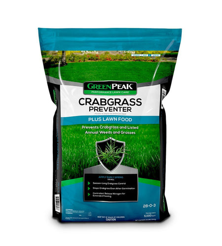 GreenPeak™ Crabgrass Preventer PLUS Lawn Food 28-0-3