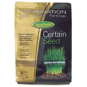 Certain Seed Grass Seed, Fertilizer, & Mulch in One, Northern States, 3.75-Lb.