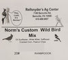 Norm's Custom Bird Seed Blend