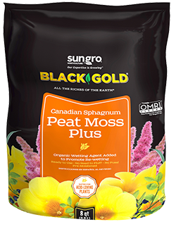 Black Gold Canadian Sphagnum Peat Moss Plus 8qt