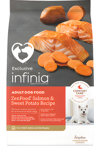 Infinia® ZenFood™ Salmon & Sweet Potato Recipe Holistic Dog Food