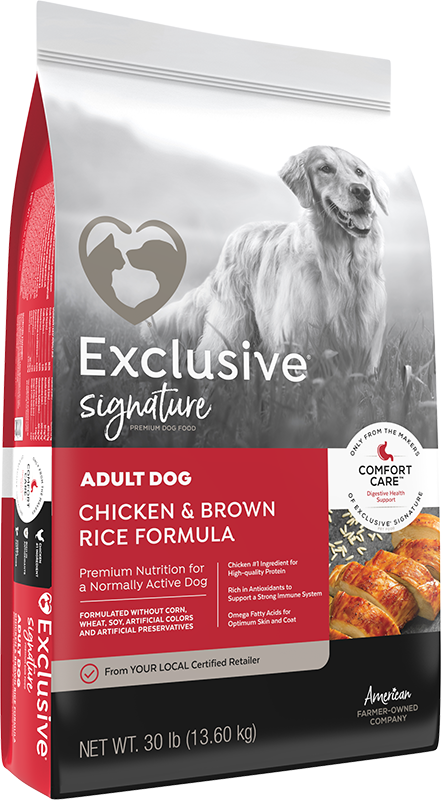 Exclusive® Adult Dog Chicken & Brown Rice Formula