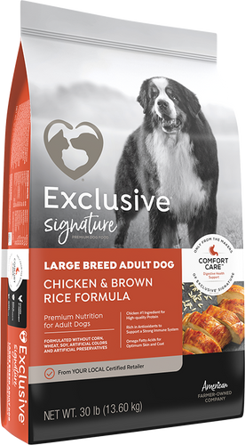 Exclusive® Large Breed Adult Dog Chicken & Brown Rice Formula