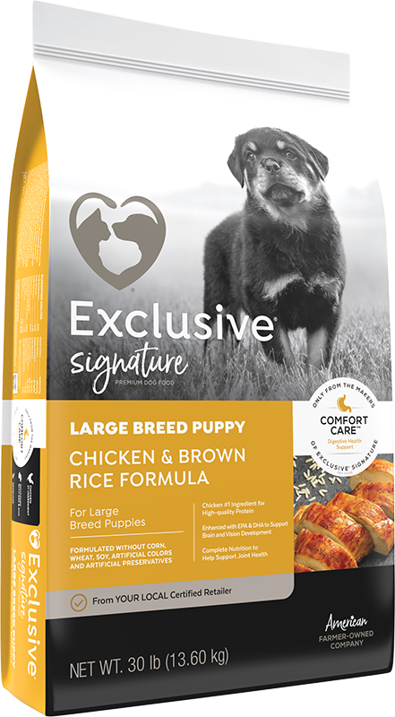 Exclusive® Large Breed Puppy Chicken & Brown Rice Formula