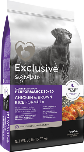Exclusive Performance 30/20 Chicken and Brown Rice Formula All Life Stages