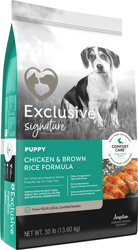 Exclusive® Puppy Chicken & Brown Rice Formula
