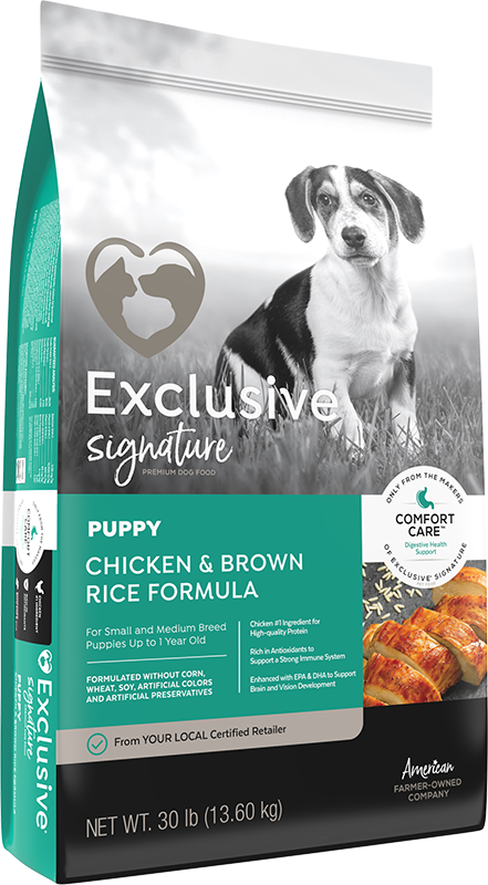 Exclusive® Puppy Chicken & Brown Rice Formula
