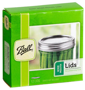 Ball 12 PK Wide Mouth Canning Lids